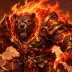 Scorch the Bear Champion, a 4-star Fire monster in Omigacha