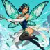Alaria the Butterfly Fairy Queen, a 4-star Wind monster in Omigacha