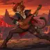 Tabitha the Cat Bard, a 3-star Fire monster in Omigacha