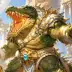 Shimmer the Crocodile Brute, a 4-star Light monster in Omigacha