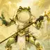 Glimmer the Frog Spearman, a 3-star Light monster in Omigacha
