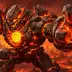 Magma the Golem, a 1-star Fire monster in Omigacha