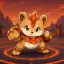 Popcorn the Hamster, a 5-star Fire monster in Omigacha