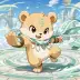 Puff the Hamster, a 5-star Wind monster in Omigacha