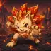 Bramble the Hedgehog Sun, a 5-star Fire monster in Omigacha