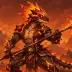 Crisp the Lizard Warrior, a 2-star Fire monster in Omigacha