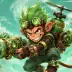 Bellows the Monkey Inventor, a 3-star Wind monster in Omigacha