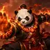Hearth the Panda Monk, a 5-star Fire monster in Omigacha