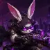 Burrow the Rabbit Gunner, a 4-star Dark monster in Omigacha