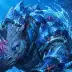 Silt the Rhino, a 3-star Water monster in Omigacha