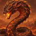 Ember the Serpent, a 2-star Fire monster in Omigacha