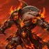 Flint the Shark Knight, a 4-star Fire monster in Omigacha