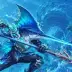 Fathom the Swordfish Lancer, a 5-star Water monster in Omigacha