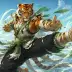 Whisker the Tiger Monk, a 4-star Wind monster in Omigacha